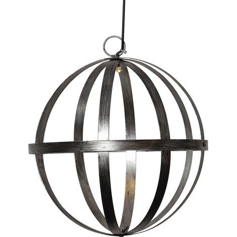 Star Trading Décoration solaire Astri, boule, décoration de jardin, solaire, extérieur, argent, blanc chaud, Ø 25 cm (1/3)