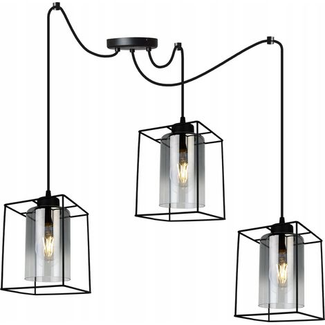 MODERNE ELEGANTE HÄNGELAMPE MIT GLASSCHIRM