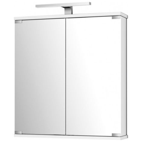 Armoire de toilette Kandi LED blanc 60x702 (65) x194 (143) cm (1/2)