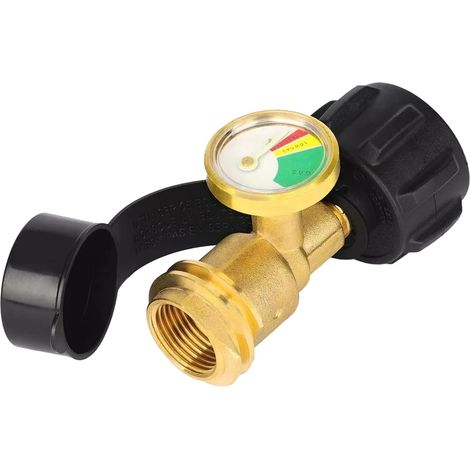 Accessoires de régulateur de gaz propane avec appareil de mesure, jauge de réservoir de propane, indicateur de niveau de gaz propane, pour bouteilles de gaz propane, et plus encore, les bouteilles de (1/5)