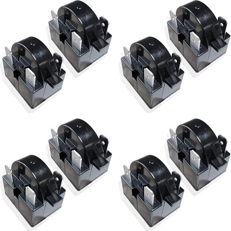 8x Pièce de Rechange 3 Broches QP2-4.7/QP2-4R7 4.7 Ohm Réfrigérateur PTC Relais de Démarrage/Démarreur pour La Plupart Des -Réfrigérateurs et (1/4)