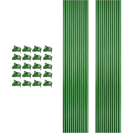 Piquets de support pour – Pinces d'aménagement paysager flexibles, bâtons de support pour avec clips pour légumes, tomates, poivrons, fraises, , rebord de fenêtre, balcon, cour (1/5)