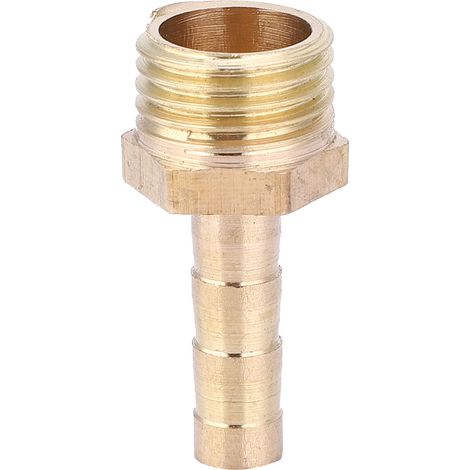 Lot de 5 raccords filetés mâles G1/4 en laiton pour tuyauterie, compatibles gaz et liquides, 6 mm (1/5)