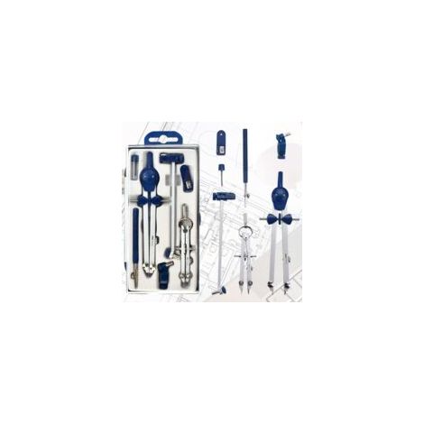 Kit de Compas Metal Boussole Dessin, Convertisseur Compas de Menuisier, Mine Compas de Dessin Détachable (1/5)