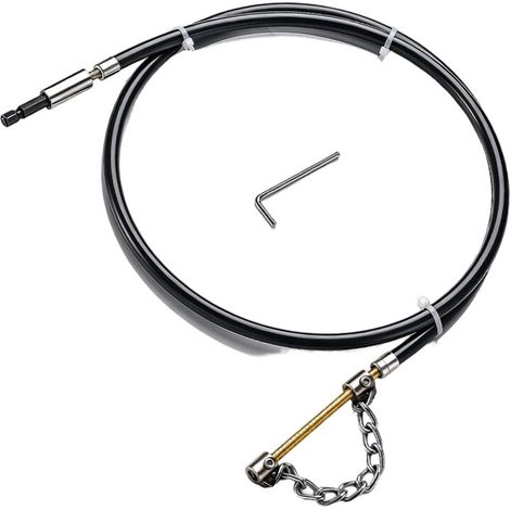 Cadena para limpiar tuberías, de 1,5 metros de largo.