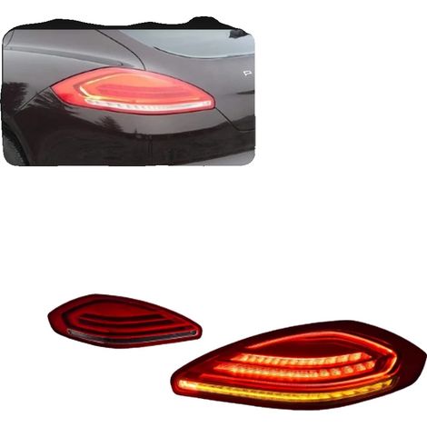 Fanale posteriore, compatibile con Porsche Panamera 970.1 970.2 2010-2017, design a LED, materiale resistente, 14-17 Rosso (1/2)