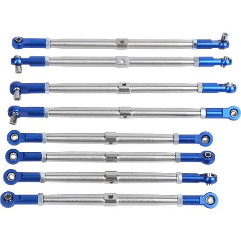 8 Pièces Tiges de Liaison Métalliques Réglables pour Voiture RC Traxxas 1/10 EREVO2.0 5319X 5338R - Accessoires Auto (1/5)