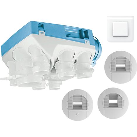 Unelvent – VMC simple flux hygroréglable avec bouton poussoir – Débit max 300m³/h – Pour cuisine – 604611BP