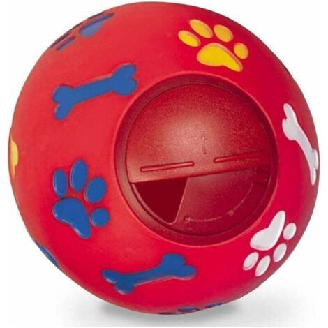 Dog Toy Ball Durable Rubber IQ Interactive Pet Feeder Teeth Cleaning Toy Red, Fei Yu (1/3)