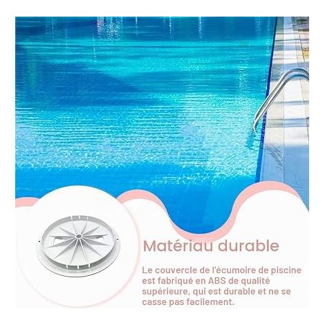 Round Replacement Pool Skimmer Cover (1/4)