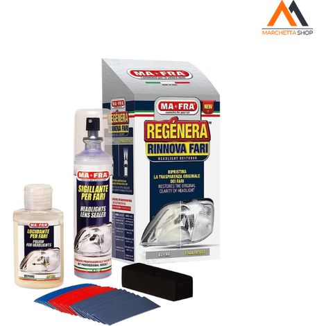KIT DE RENOVACIÓN DE FAROS 'REGENERA FARI', paquete de 19 piezas