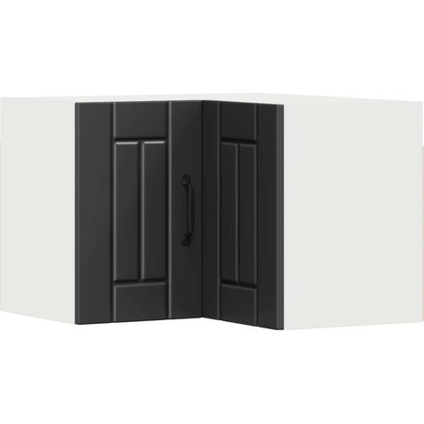 Maison Exclusive - Armario Esquinero de Pared LUCCA Negro 57 x 57