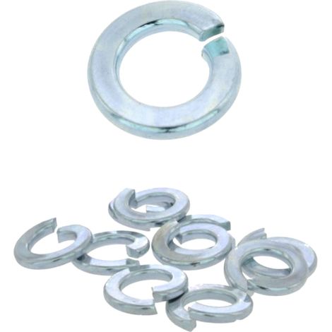 50 Rondelles Grower DIN127B acier zingués blanc mm - Diamètre 22 mm mm