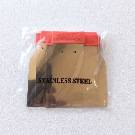 Set di 4 spatole flessibili di acciaio - senza manico (1/4)
