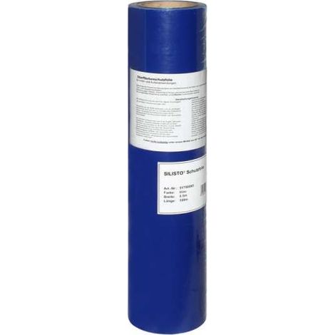 SILISTO® Fensterschutzfolie Schutzfolie Glasschutzfolie selbstklebend 0,5x100m Rolle blau