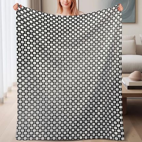 Couverture de lit en polaire, jeté doux et chaud de printemps, légère et luxueuse en microfibre de polyester, décoration intérieure, ajout parfait à la décoration intérieure, cadeau pour lui et elle,6 (1/4)