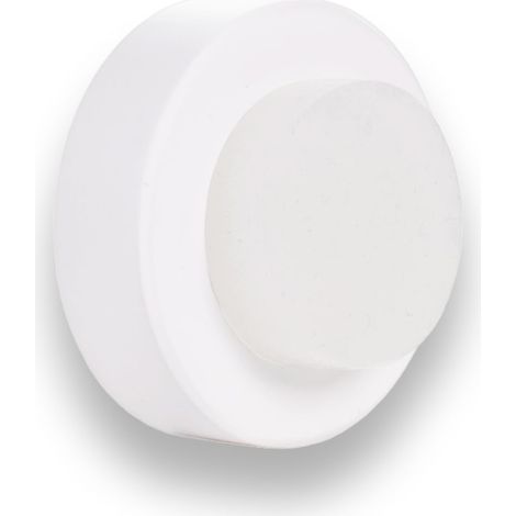 Butée adhésive pour porte murale Blanc 35 x 18 mm (1/5)