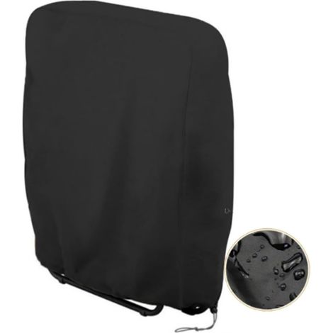 Housse pour chaises pliantes de jardin en tissu Oxford 210D imperméable anti poussière résistante aux intempéries pour mobilier extérieur (1/5)