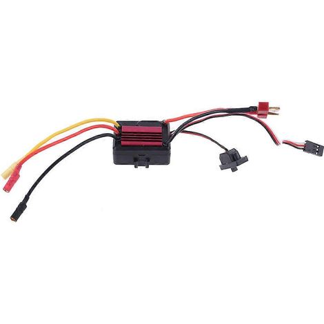 Contrôleur de vitesse (ESC) sans capteur pour moteur brushless 35A, étanche (2-3 secondes), batterie au lithium programmable, compatible avec les voitures télécommandées à l'échelle 1/14 et 1/16 (1/5)