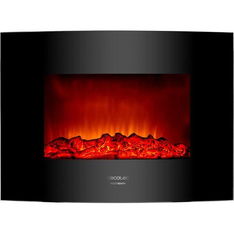 Cecotec – Cheminée électrique décorative 22" avec télécommande – Puissance 2000W – 2 modes de chauffage – Pour pièces jusqu'à 20m²