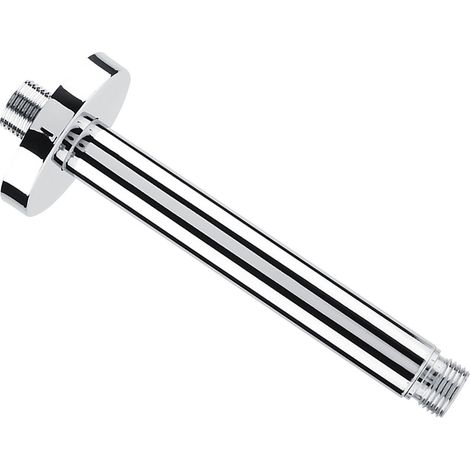 Bras de douche rond en acier inoxydable, fixation murale pour pommeau de douche de plafond de salle de bain (15 cm) (1/5)