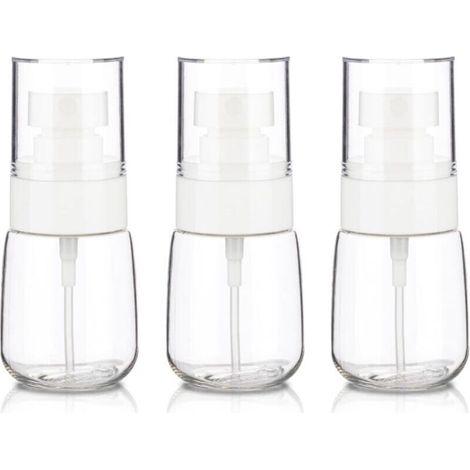 Set of 3 small 30ml travel spray bottles, empty travel spray bottles, mini plastic fine mist spray bottles (1/5)