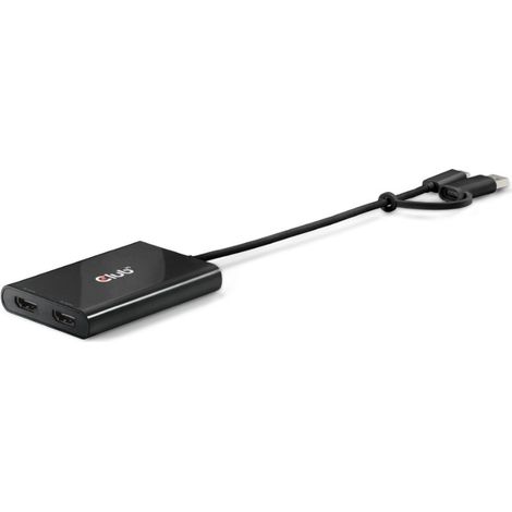 Club3d Club 3d Adapter Usb-c Usb A 2x Hdmi 4ka60hz St /bu Retail - Adapter - Digital /daten (csv-1475)
