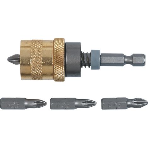 Porta puntas Topex 39d340 ajustable 65 mm 4 puntas (1/2)