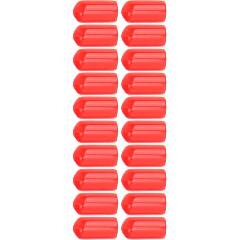 20 Embouts de purge de frein 6mm, bouchons PVC rouges haute résistance, pour étriers et systèmes de freinage de la plupart des véhicules. (1/5)