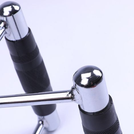 Poignée de tirage en fer électroplaqué double D pour machine à câbles, accessoires d'instruments de fitness Trype 1 (1/3)