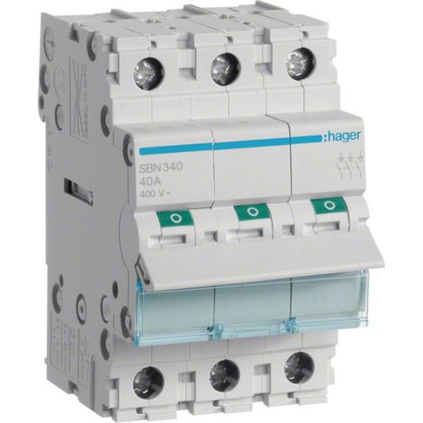 Interruttore sezionatore modulare 3P 40A 400VAC