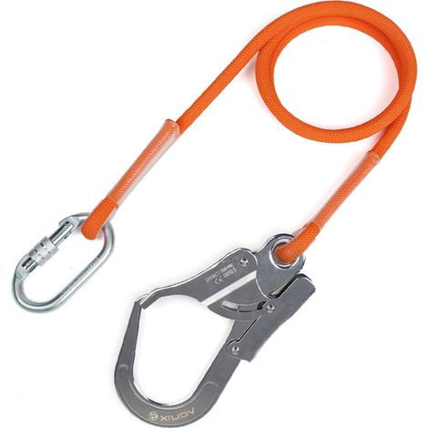 Longe de sécurité ZOLGINAH 1,6 m, harnais antichute résistant pour travaux en hauteur, corde d'assurage d'escalade, équipement de protection individuelle (1/3)