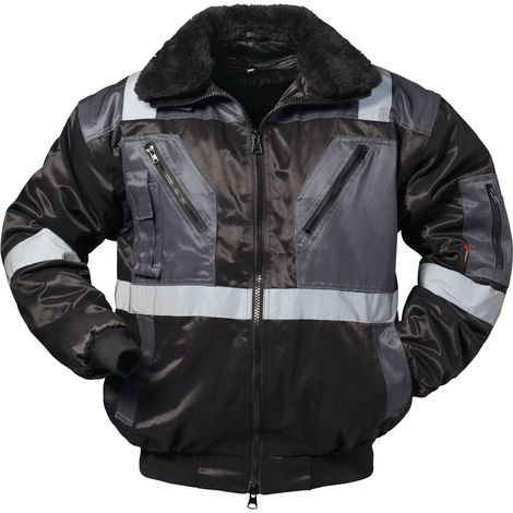 Gr .4XL (70/72) KIRKENES PILOTJACKE MIT REFLEXSTREIFEN schwarz KIRKENES PILO (1/2)