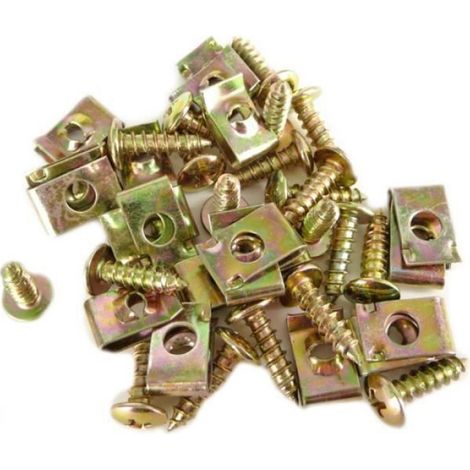 Agrafe De Carénage - Vis De Carénage - Longueur 15 mm - Pour Scooter Et Moto - Lot De 18 Pièces
