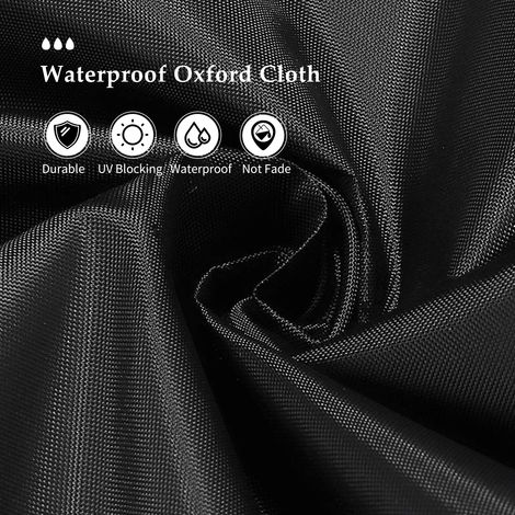 Housse de Protection pour Canopée Imperméable en Oxford - Couverture Anti-UV et Anti-Poussière pour Tentes Extérieures, Type 1/2/3 (30x30x153cm, 30x38x153cm, 30x46x153cm), Noire, 1 Housse (1/4)