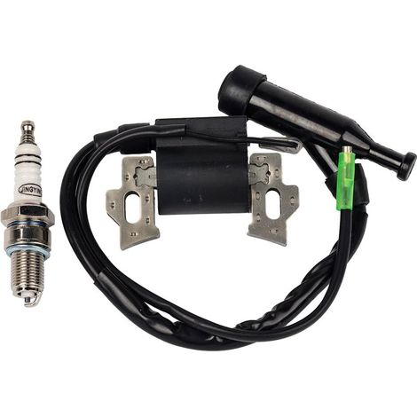 Lntyq Filter Carkio - Bobine d'allumage de rechange avec bougie d'allumage pour moteur de tondeuse à gazon Honda Gx110 Gx120 Gx140 Gx160 Gx200 5,5 CV 6,5 CV (1/5)