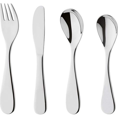 de 4 pièces Enfants Set de Couverts pour Enfants à partir de 3 Ans, Acier Inoxydable, Fun 66 (1/5)