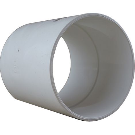 First Plast – Manchon PVC pour tube de descente Ø80 – Accessoire pour gouttière – Résistant aux intempéries – Montage facile par collage