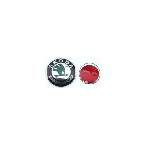 Convient pour la façade avant Skoda 3U0853621B avec logo MEL (1/2)