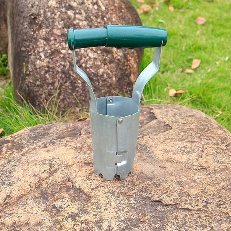 Transplanter - Outil Métallique pour Transplantation de Plantes - Pour Jardin, Serre ou Potager - 1 Pièce (1/5)