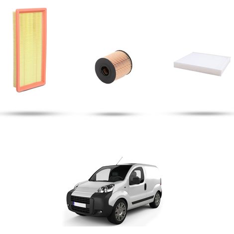 Kit tagliando 3 filtri compatibile con Citroen Nemo 1.4 54kw dal 2008 (1/5)