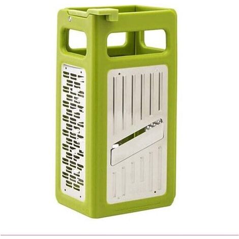 E-Ambar - Grattugia multifunzionale pieghevole in acciaio inox per affettare finemente e sminuzzare - Ideale per formaggio, verdure e zenzero (1/5)