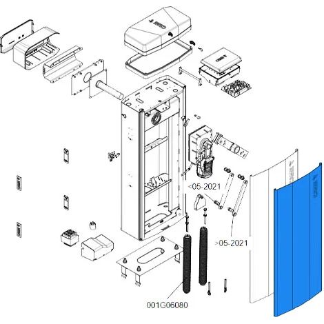came pièce détachée porte caisson gt8 88003-0098 (1/3)