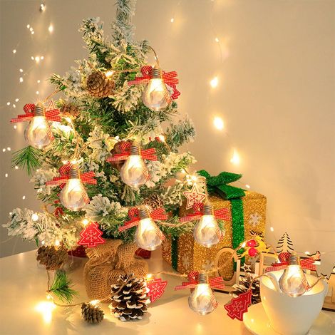 Guirlande Lumineuse - Noeud Papillon Rouge - 150 cm - Pour Décoration Intérieure Extérieure - Arbre De Noël Fenêtre Jardin - 1 Pièce (1/5)