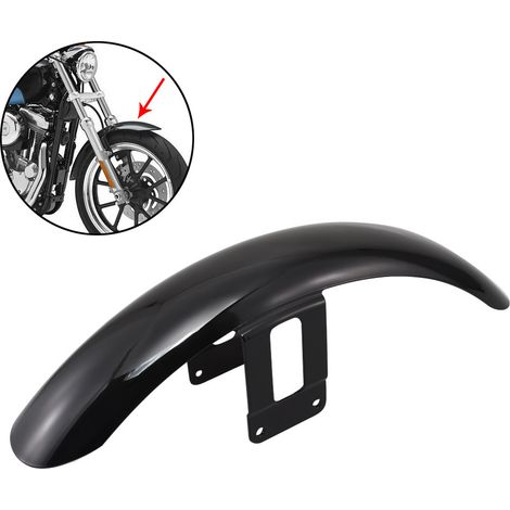 Accessoires moto rétro : garde-boue avant/soufflet d'échappement pour Harley-Davidson XL883, XL1200, X48