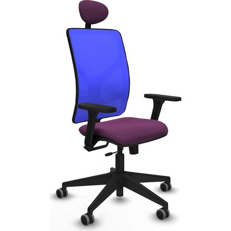 Sedia da ufficio piqueras y crespo Motilla blu similpelle 120 kg (1/2)