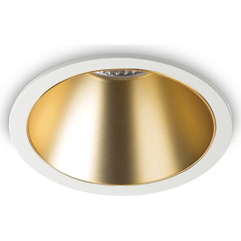 Faretto Incasso Moderno Game Alluminio Bianco E Oro Led 11W 3000K (1/2)