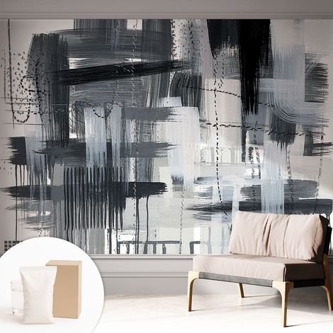 Newroom Tapete Dekorative Vliestapete mit Kleber Modern für Wohnzimmer Schlafzimmer Moderne Kunst 312x219 cm (1/5)