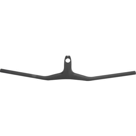 Guidon VTT carbone intégré -17°, 110mm, pour vélo pliant route, guidon carbone monobloc (1/5)