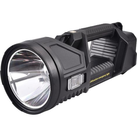 Projecteur portatif étanche grand format, projecteur d'extérieur portatif, lampe torche tactique solaire rechargeable (1/5)
